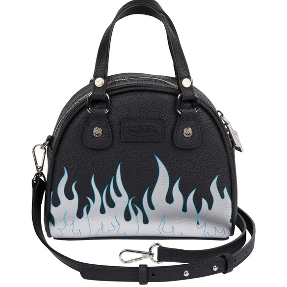 Von Dutch CITY OF ANGELS SILVER BLUE BOWLING BAG NWT - Picture 3 of 5